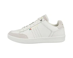 Pantofola d'Oro Herren Sneaker Bellagio Low Creme/Weiß/Grau/Rot/Beige