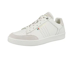 Pantofola d'Oro Herren Sneaker Bellagio Low Creme/Weiß/Grau/Rot/Beige