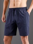 Witt Schlafanzug Hose kurz Dunkelblau/Blau