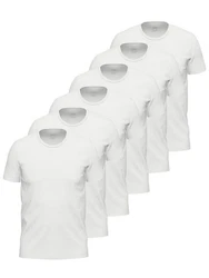 Ammann Unterziehshirt 6er Pack Shirt 1/2 Arm Day Modern Weiß/Grau/Creme