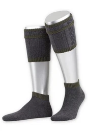 Trachtensocken Loferl - L479 - jgergrn/dunkelgrau, dunkelgrau/jgergrn