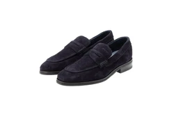 JOOP! Herren Slip On Velluto Kleitos Loafer Sneaker Dunkelblau/Blau/Hellblau