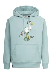 Derbe Sweatshirt Hoodie Sturmmöwe aqua/gelb/khaki/weiß