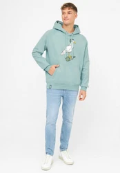 Derbe Sweatshirt Hoodie Sturmmöwe aqua/gelb/khaki/weiß