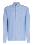 Tommy Hilfiger Langarmhemd OXFORD DOBBY SF SHIRT Hemden blau/wei