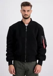 Alpha Industries Bomberjacke MA-1 Teddy Dunkelrot/Rot/Schwarz