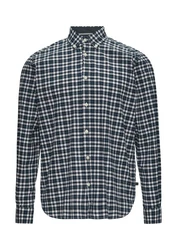 s.Oliver Langarmhemd mit Button-Down-Kragen navy/hellblau/weiß