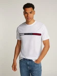Tommy Hilfiger T-Shirt HILFIGER CHEST INSERT TEE Weiß/Creme
