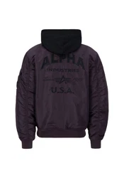 Alpha Industries Bomberjacke Anorak Dunkelblau/Lila