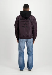 Alpha Industries Bomberjacke Anorak Dunkelblau/Lila