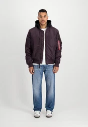 Alpha Industries Bomberjacke Anorak Dunkelblau/Lila