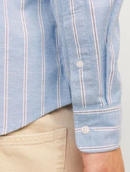 Jack & Jones Langarmhemd JPRBROOK OXFORD SHIRT L/S NOOS Hellblau/Dunkelblau/Blau