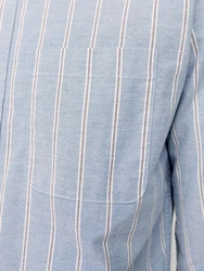 Jack & Jones Langarmhemd JPRBROOK OXFORD SHIRT L/S NOOS Hellblau/Dunkelblau/Blau