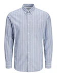 Jack & Jones Langarmhemd JPRBROOK OXFORD SHIRT L/S NOOS Hellblau/Dunkelblau/Blau