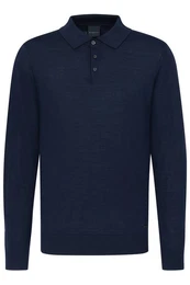 Langarm-Poloshirt in moderner Optik