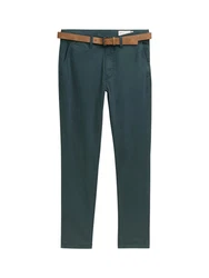 TOM TAILOR Denim Chinohose Weiß/Creme/Türkis/Dunkelgrün/Grün