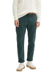 TOM TAILOR Denim Chinohose Weiß/Creme/Türkis/Dunkelgrün/Grün