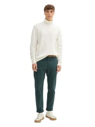 TOM TAILOR Denim Chinohose Weiß/Creme/Türkis/Dunkelgrün/Grün