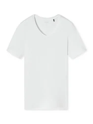 Schiesser T-Shirt Premium Modal Kurzarm Grau/Weiß