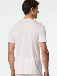 Schiesser T-Shirt Premium Modal Kurzarm Grau/Weiß