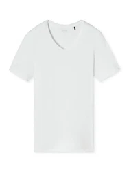 Schiesser T-Shirt Premium Modal Kurzarm Grau/Weiß