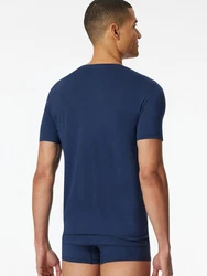 Schiesser T-Shirt Premium Modal Kurzarm Dunkelblau