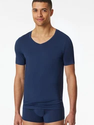 Schiesser T-Shirt Premium Modal Kurzarm Dunkelblau