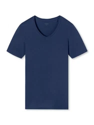 Schiesser T-Shirt Premium Modal Kurzarm Dunkelblau