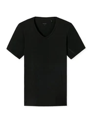 Schiesser T-Shirt Premium Cotton Schwarz/Dunkelgrau/Grau