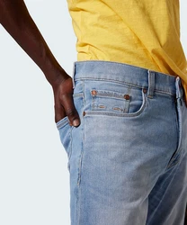 Pierre Cardin Jeansshorts Lyon Tapered Bermuda Jeans Blau/Hellblau