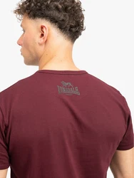 Lonsdale T-Shirt Harehills Dunkelrot/Bordeaux/Schwarz/Beige/Weiß