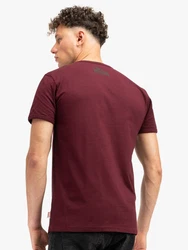 Lonsdale T-Shirt Harehills Dunkelrot/Bordeaux/Schwarz/Beige/Weiß