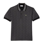 Lacoste Poloshirt Monogramm Polo Dunkelgrau/Schwarz/Grau