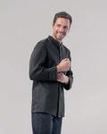 Leiber Kochjacke Grau/Dunkelgrau
