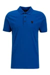 Replay Poloshirt PIECE DYED HEAVY JERSEY Blau/Dunkelblau