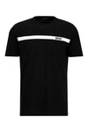 Replay T-Shirt BASIC JERSEY Schwarz/Weiß/Dunkelblau