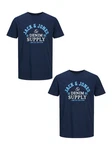 Jack & Jones T-Shirt 2-er Stck Pack Logo T-Shirts Rundhals Shirt JJELOGO (4342) Blau (4342) Jack & Jones T-Shirt 2-er Stck Pack Logo T-Shirts Rundhals Shirt JJELOGO (4342) Blau (4342)