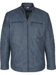 Babista Lederjacke ZANZINO Grau/Dunkelblau/Blau