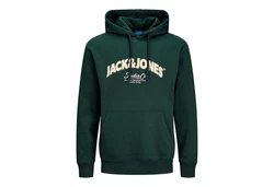 JACK & JONES Sweatshirt JORBRONX Dunkelgrün/Grün