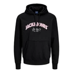 JACK & JONES Sweatshirt JORBRONX Schwarz/Rosa