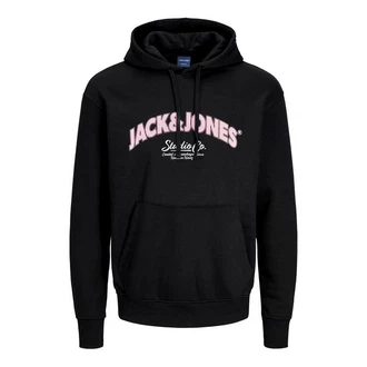 JACK & JONES Sweatshirt JORBRONX Schwarz/Rosa JACK & JONES Sweatshirt JORBRONX Schwarz/Rosa