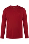 JP1880 Henley Basic Shirt Langarm Knopfleiste 
