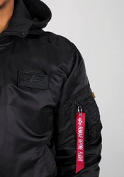 Alpha Industries Bomberjacke MA-1 ZH Back Print Schwarz/Grau