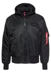 Alpha Industries Bomberjacke MA-1 ZH Back Print Schwarz/Grau