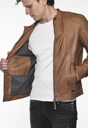 MUSTANG Lederjacke Max Braun