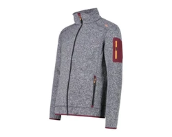 CMP MAN JACKET Hellgrau/Grau/Rot