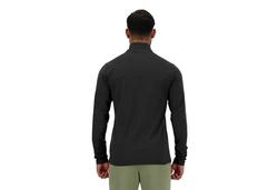 New Balance Laufshirt Space Dye 1/4 Zip Blau
