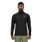 New Balance Laufshirt Space Dye 1/4 Zip Blau