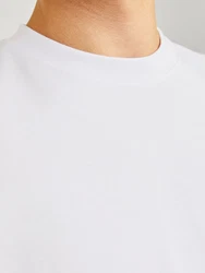 Jack & Jones Langarmshirt JJEUrban Edge Grau/Weiß