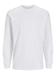 Jack & Jones Langarmshirt JJEUrban Edge Grau/Weiß